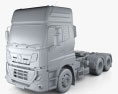 Eicher Pro 8049 Heavy Duty Camion Trattore 2017 Modello 3D clay render