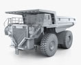 Euclid R260 Dump Truck 2000 3d model clay render