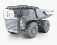 Euclid R130 덤프 트럭 1995 3D 모델  clay render