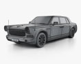 FAW Hongqi HQE 2014 3D 모델  wire render