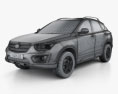 FAW Besturn X80 SUV 3D模型 wire render