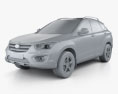 FAW Besturn X80 SUV 3Dモデル clay render