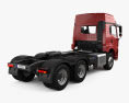 FAW Jiefang HAN V Camião Tractor 3 eixos 2024 Modelo 3d vista traseira