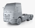 FAW Jiefang HAN V Camion Tracteur 3 essieux 2024 Modèle 3d clay render