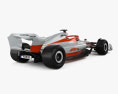 FIA F1 Car 2024 3d model back view