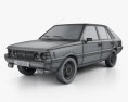 FSO Polonez 1978 3D-Modell wire render