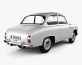 FSO Syrena 100 1955 3D 모델  back view