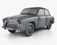 FSO Syrena 100 1955 3D-Modell wire render