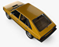 FSO Polonez с детальным интерьером 1978 3D модель top view
