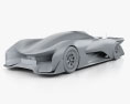 Faraday Future FFZERO1 2016 3D модель clay render