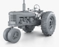 Farmall Super H 1953 3d model clay render