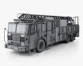 Ferrara Ultra HD-100 Rear Mount Aerial Ladder Fire Truck 2016 3d model wire render