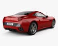 Ferrari California 2009 3D模型 后视图