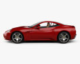 Ferrari California 2009 3D模型 侧视图