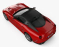 Ferrari 599 GTO 2011 Modello 3D vista dall'alto