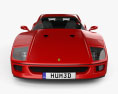Ferrari F40 1987 Modello 3D vista frontale