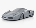 Ferrari Enzo 2002 3D модель clay render