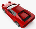 Ferrari Testarossa 1986 3D模型 顶视图