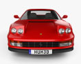 Ferrari Testarossa 1986 3D模型 正面图