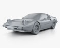 Ferrari 308 GTB / GTS 1975 3D模型 clay render