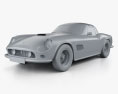 Ferrari 250 GT California Spider 1958 3D модель clay render