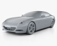 Ferrari 612 Scaglietti 2006 3D模型 clay render
