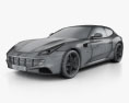 Ferrari FF 2011 3d model wire render