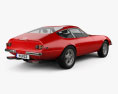 Ferrari 365 Daytona GTB/4 1968-1973 3D-Modell Rückansicht