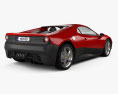 Ferrari SP12 EC 2012 3D模型 后视图