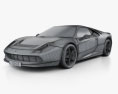 Ferrari SP12 EC 2012 3D模型 wire render