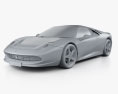 Ferrari SP12 EC 2012 Modello 3D clay render