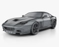 Ferrari 575M Maranello 2002-2006 3D模型 wire render