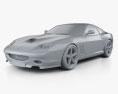 Ferrari 575M Maranello 2002-2006 3D模型 clay render