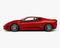 Ferrari F430 Scuderia 2009 Modello 3D vista laterale