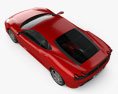 Ferrari F430 Scuderia 2009 3D模型 顶视图