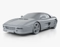 Ferrari F355 F1 Berlinetta 1999 3D 모델  clay render