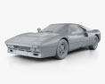 Ferrari 288 GTO 1984 3D 모델  clay render