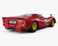 Ferrari 330 P4 1967 3Dモデル 後ろ姿