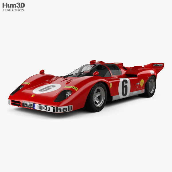 Ferrari 512 S 1970 3D модель