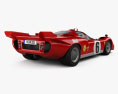 Ferrari 512 S 1970 3D-Modell Rückansicht