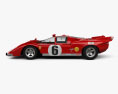 Ferrari 512 S 1970 3D-Modell Seitenansicht