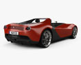 Ferrari Pininfarina Sergio 2013 3Dモデル 後ろ姿