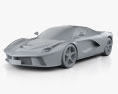 Ferrari F70 LaFerrari 2014 Modello 3D clay render