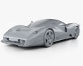 Ferrari P4/5 Pininfarina 2006 3D模型 clay render