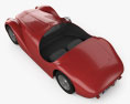 Ferrari 125 S 1947 3D模型 顶视图