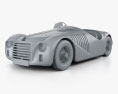 Ferrari 125 S 1947 3Dモデル clay render