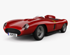 3D model of Ferrari 857 Sport Scaglietti Spider 1955