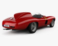Ferrari 857 Sport Scaglietti Spider 1955 3D 모델  back view