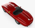 Ferrari 857 Sport Scaglietti Spider 1955 3D-Modell Draufsicht