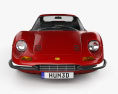 Ferrari Dino 246 GT 1969 Modello 3D vista frontale